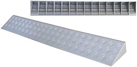 Wynwj Rampa de inclinação de rampa de plástico interno, largura de 11-24 cm, rampa de curvas de limiar de tita corta
