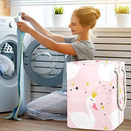 Indicultura Princesa fofa 300d Oxford PVC Roupas à prova d'água cesto de roupa grande para cobertores Toys de roupas no quarto