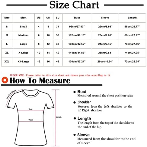 Independence Day Tunic Top Top Bloups for Women Casual Camiseta assimétrica Uso Flag Graphic Tees Summer Loose V