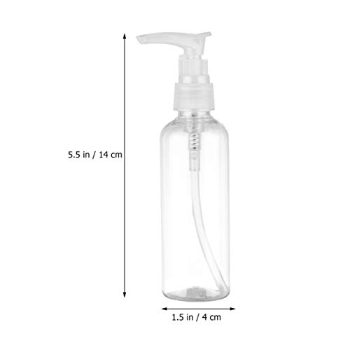 Garrafas de spray de vidro de pretyzoom 8pcs dispensador de sabão garrafa Mini Soop Dispenser Garrants para sabonete para a mão SHAMPOO SHAMPOO 100ML
