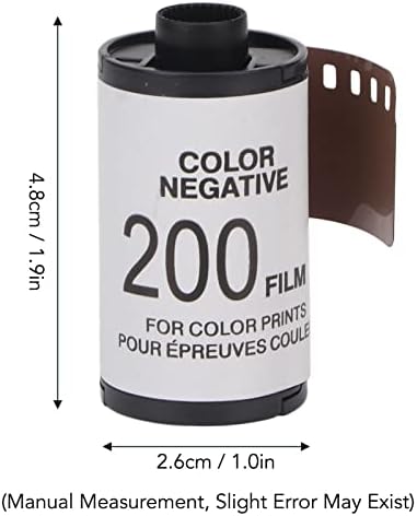 135 filme colorido, filme de roll de 35 mm 8 folhas colorido filme negativo 36 Exposições ISO200, Alta Definição Exposição Alta Contraste Filme Impressório para Iniciantes para Iniciantes