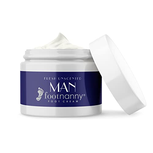 Footnanny - Creme de pé de homem - especialmente para homens, creme sem perfume e hidratante