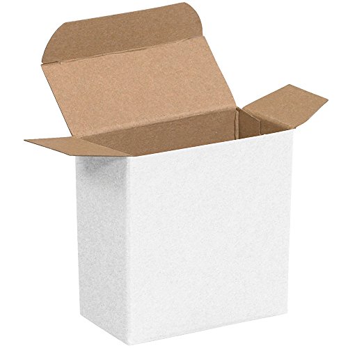Caixas de presente dobráveis ​​brancas Aviditi, 2 1/2 x 1 1/4 x 2 1/2 , pacote de 1000, fácil de montar caixa de dobra