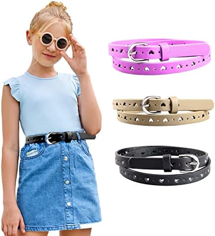 Cinturão das meninas, BPStar PU PU CINTELA COMPLOTA Moda Pin Buckl Belt Belt for Kid's Woman