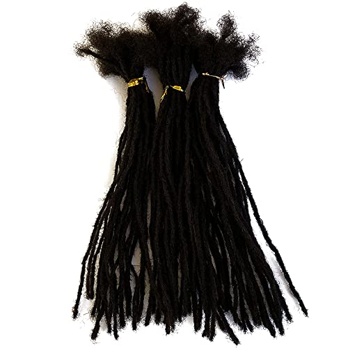 Human Hair Dreadlocks Locs feitos à mão Samll Tamanho de 0,4 cm de largura Tamanho do lápis 60 por pacotes de preto natural 1b