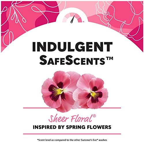 Véspera de verão pura floral diariamente refrescante feminino feminino, remove odor, pH equilibrado, 16 contagem, 12 pacote