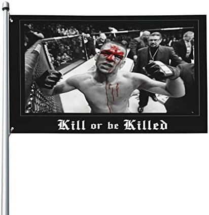 NATE Diaz Garden Flag Home Farmhouse Yard Decor House Flags externas 3x5 pés