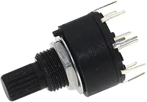 Codificador de chave koaius 10pcs rs16 plástico de 16 mm interruptor de banda rotativa 2 pólo 3 4 posição 1 pólo 5 6 8 alça