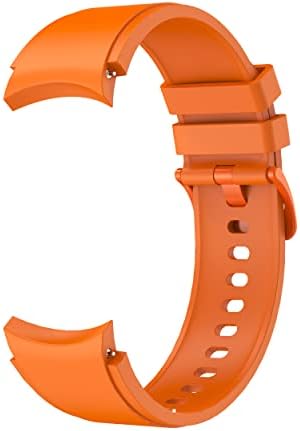 ANRIR PARA SAMSUNG Galaxy Watch 5 40mm 44mm Bandas/Relógio 5 Pro 45mm Bandas, Silicone de 20 mm sem relógio de gap para Galaxy relógio 4 clássico 46mm 42mm/Galaxy Relógio 4 40mm 44mm bandas homens mulheres-orange