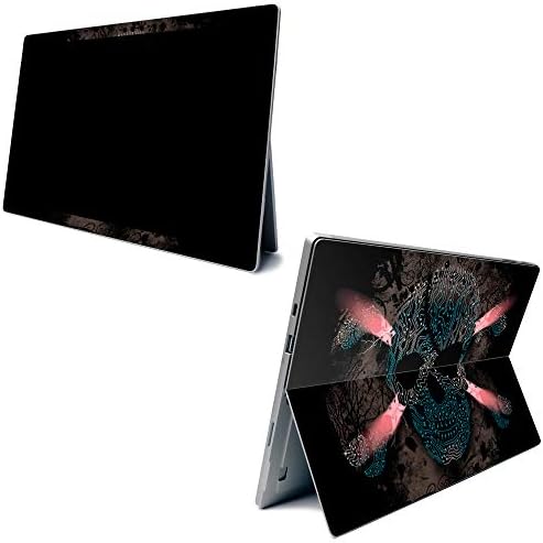 Mightyskins Skin Fiber para Microsoft Surface Pro 7 - Cyber ​​Pirate | Acabamento de fibra de carbono texturizado | Fácil