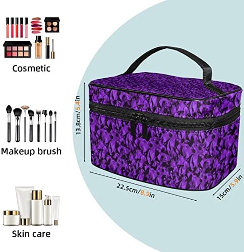 Bolsa de maquiagem de viagem, bolsa de cosméticos Caso organizador, para mulheres para produtos de higiene pessoal, pincéis