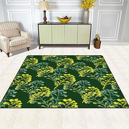 Tapetes de banho de banho de botânica tapetes de banheiro, rítmico x yarrow helichrysum luxuoso tapete de decoração de banheiro
