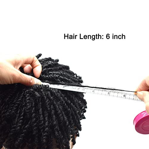 Afro Toupee Twist Kinky Curly Toupee para homens negros Sistema de substituição de cabelo masculino afro -americano 8x10 6mm Afro Crochet Braids Wigs Units
