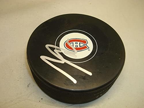 Marc Bergevin assinou o Montreal Canadiens Hockey Puck autografado 1b - Pucks autografados da NHL