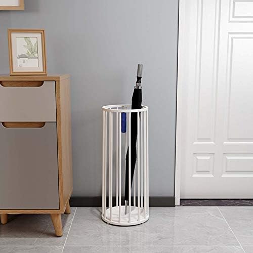 WXXGY Umbrella Stand Umbrella Frame no lobby do hotel de corredor doméstico Bonge Bucket Hollow Bucket Impermeável e Antirust/Branco