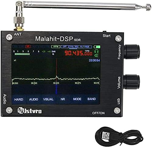 50kHz-2GHz Malahit DSP Receptor SDR Registrado Ham Nice Sound com tela LCD de 3,5 polegadas