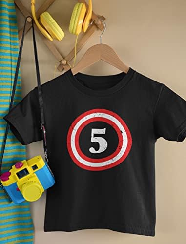 Capitão de 5º aniversário camisa menina menina de 5 anos de idade Camiseta infantil infantil