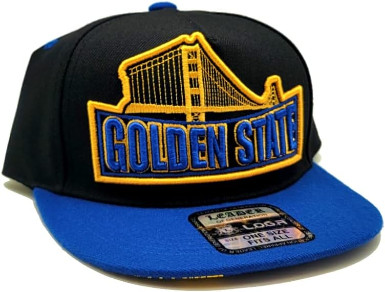 Golden State New Youth Criandler Bridge Frame Black Blue Era Snapback Chap