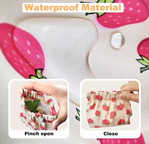 Bolsa de cosméticos de bolso Taipoilbow, Mini maquiagem de 2pcs, bolsa de maquiagem portátil à prova d'água, sem