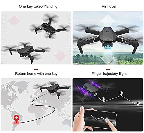 Rfzhanz RC Drones dobráveis ​​com câmera 4K HD para adultos rc quadcopter wifi fpv video video altitude mantém o modo sem cabeça