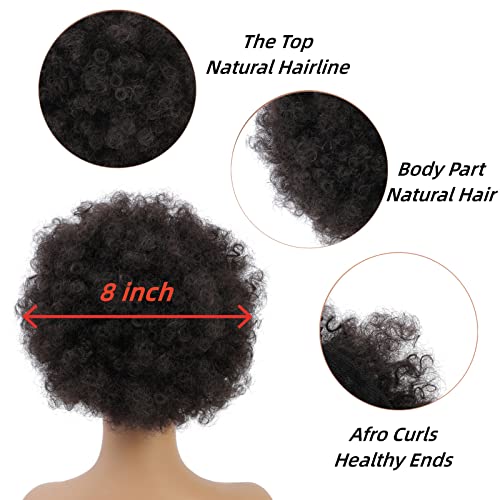 Freeshow Afro Puff Ponytail Extension para mulheres negras curtas sintéticas afro -buff destring rabo de cavalo para cabelos