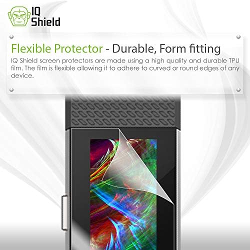 Protetor de tela do IQ Shield compatível com Fitbit Charge 2 Anti-Bubble Clear Film