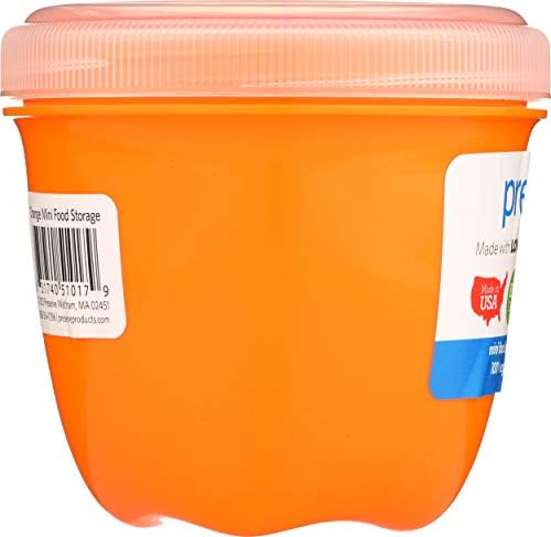 Preserve 8 onças 1 Conta contêiner de armazenamento de alimentos laranja redondo, 1 ea