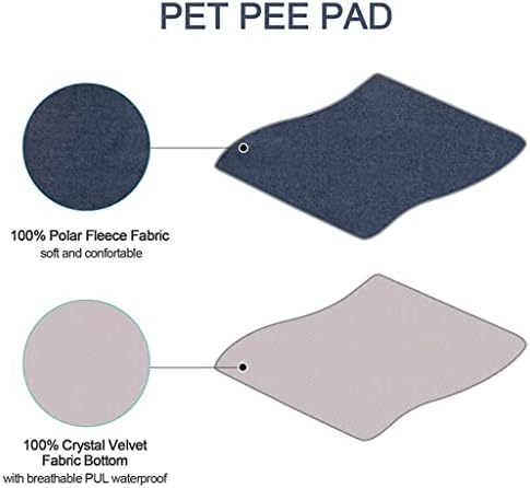 LDCHNH Pet Pet Super Absorvent Pet Urine Pad adequado para cães grandes reutilizáveis ​​laváveis ​​macios