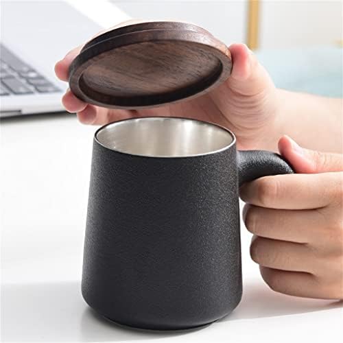 Zhuhw caneca com tampa de grande capacidade de água cerâmica com filtro casal caneca de escritório xícara de chá