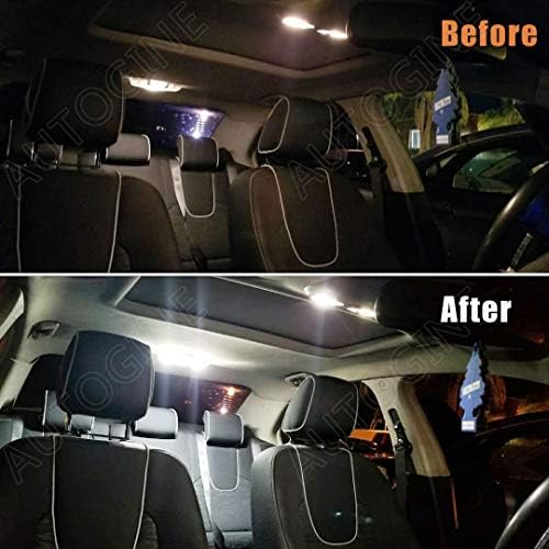 Kit de luzes LED de interiores brancos Autogine para Ford F150 F-150 2009 2010 2012 2012 2013 2014 2014 Super Bright 6000K Interior LED BULLBS PACOLE