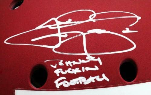 Johnny Manziel assinou o Texas A&M Schutt F/S Capacete autêntico com 6 Insc -Baw Holo - Capacetes da faculdade autografados