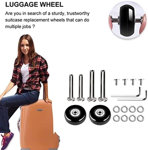 Doitool Travel Stroller 3 Instantes para a mala mm desgaste de borracha- Ré de malas resistentes, rodas flexíveis práticas