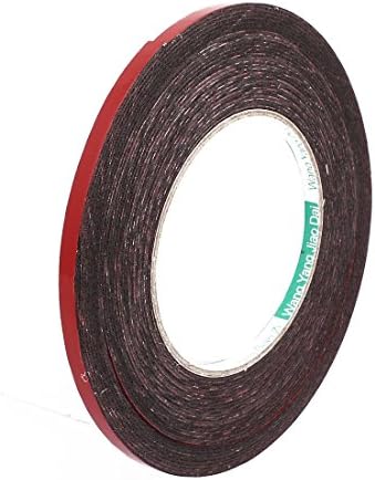 Aexit 6mm x fitas adesivas 1 mm veículo de carro auto adesivo resistente a fita de espuma Red 10 metros de fita de espuma