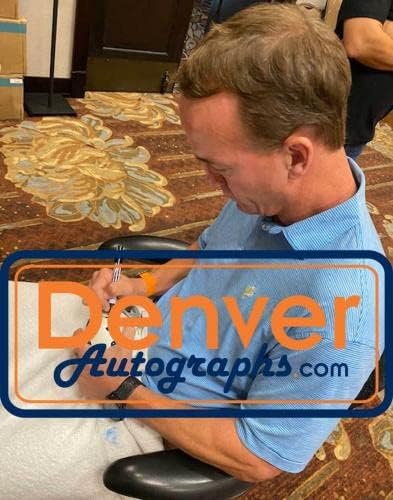 Peyton Manning autografou Indianapolis Colts 04-19 Mini Capacete Fan 32327 - Mini capacetes autografados da NFL