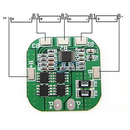 4S 14.8V / 16.8V 20A Pico de pico de li-íon BMS PCM Battery Protection Board BMS PCM para Lithium Licoo2 Limn2O4 18650 Módulo