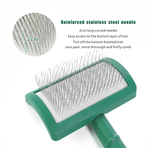 Histotree Pet Helfing Brush, escova mais lisa para cães, penteando e derramando cabelos soltos, adequados para cães de cabelos