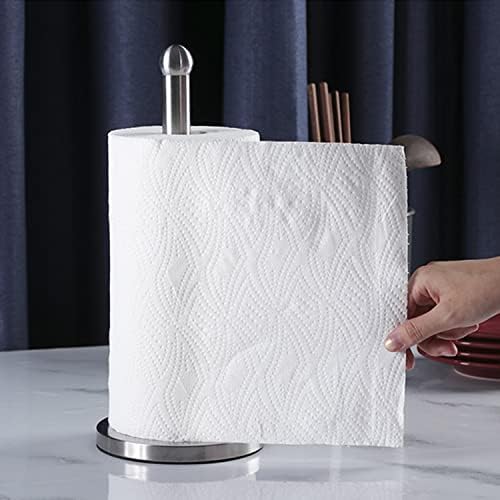 Bancada de suporte de papel, suporte de rolo de toalha de papel para banheiro da cozinha, suporte de toalha de papel de aço