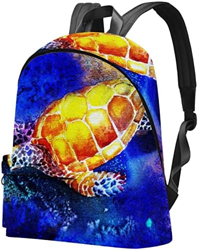 Mochila VBFOFBV para mulheres Laptop Daypack Backpack Saco casual, tartaruga de tartaruga tartaruga