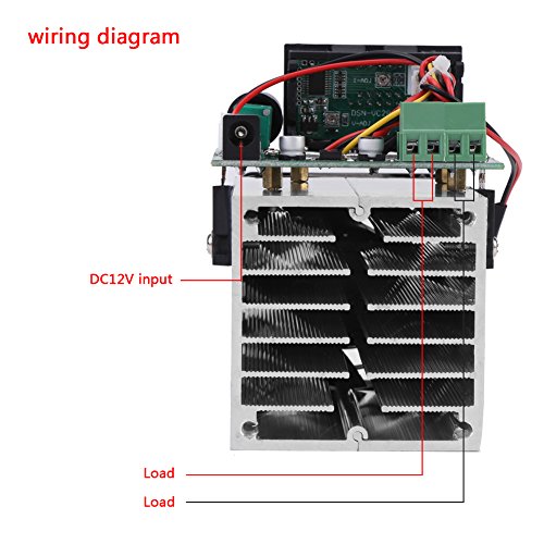 Carga eletrônica fafeicy, 0-10a 100w DC 12V Módulo de teste da capacidade da bateria de descarga de descarga com pia industrial de