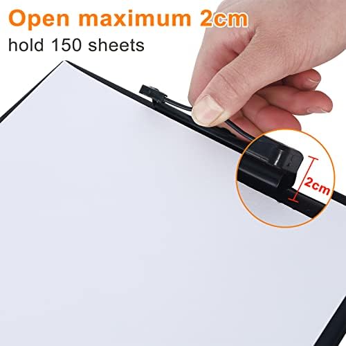 Coshehkg 10 PCs CLIPBOARD A5, CLIPBOARDS Set PU STANDEM TAMANHO 7 '' X 10.2 '