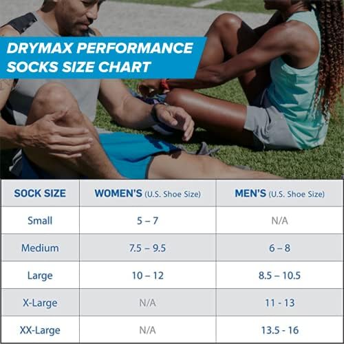 DRYMAX DRYMAX LOW SOCKS DE CONVERAÇÃO PARA HOMENS E MULHERES | Respirável, controle de umidade e anti -bolha | 3 pacotes