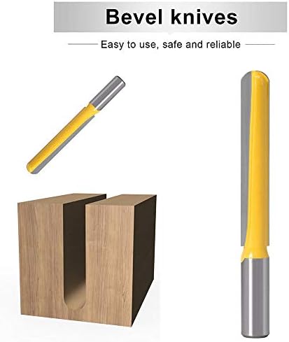 MMDSG Long Reach Box Core Boteter Bit, cortador de moagem de nariz redondos de 1/2 polegada, ferramentas de madeira de perfuração