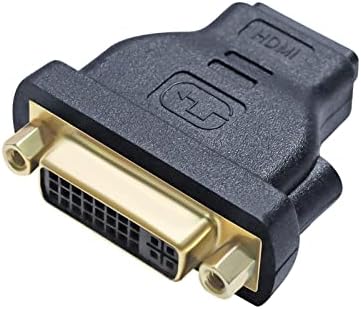 DTech DVI fêmea para HDMI Adaptador feminino, conversor HDMI para DVI-i