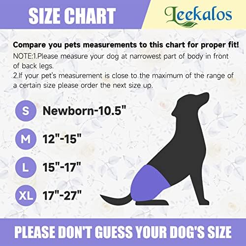 Leekalos fraldas de cachorro reutilizáveis ​​feminino fácil de colocar fraldas de cão de vazamento para fraldas de ciclo