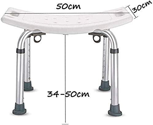 Fehun Bath Stools, Banho de banheira de chuveiro banheira de banheira de alumínio leve Altura ajustável Anti-deslizamento