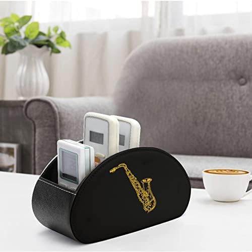 Saxofone Musical Instrument Printed TV Remote Organizer Box Control tits