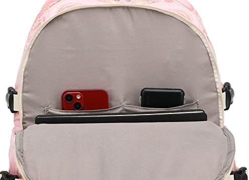 Backpack da Backpack da Backpack da Dimanito com porta de carregamento USB para laptop de até 15 polegadas Mulheres