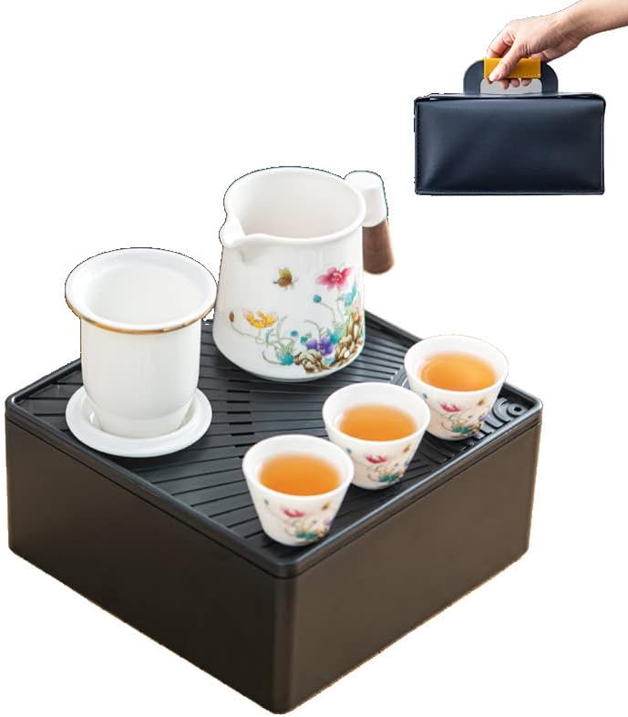 Poppy Poppy Travel Tea Conjunto de chá rápido um 虞美人 便携式 旅行 茶具 套装 快客杯 一 一 一 一 一