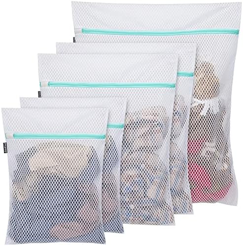 Bolsa de lavanderia Ansfind para delicados 5 pack de sacos de vestuário para lavadora de lavanderia e secador Durável
