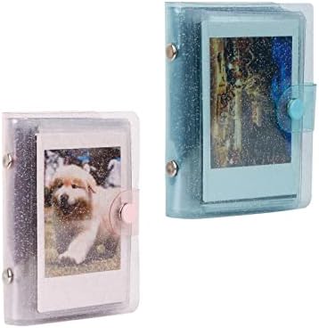 4packs ， 36 bolsos 2x3 Álbum de fotos pequenas para Fujifilm Instax Mini Camera, Polaroid Snap, Z2300, Câmeras Instantâneas SociaisMáticas